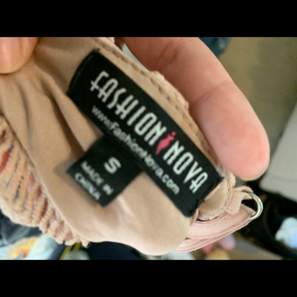 Fashion nova lace,crochet mauve dress - Picture 6 of 6